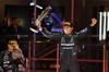 GP LAS VEGAS, Gara winner George Russell (GBR) Mercedes AMG F1 celebrates on the podium.

23.11.2024. Formula 1 World Championship, Rd 22, Las Vegas Grand Prix, Las Vegas, Nevada, USA, Gara Day.

- www.xpbimages.com, EMail: requests@xpbimages.com © Copyright: Moy / XPB Images