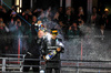 GP LAS VEGAS, Gara winner George Russell (GBR) Mercedes AMG F1 celebrates with Rich Lane (GBR) Mercedes AMG F1 Senior Track Engineer on the podium.

23.11.2024. Formula 1 World Championship, Rd 22, Las Vegas Grand Prix, Las Vegas, Nevada, USA, Gara Day.

- www.xpbimages.com, EMail: requests@xpbimages.com © Copyright: Moy / XPB Images