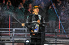 GP LAS VEGAS, Gara winner George Russell (GBR) Mercedes AMG F1 celebrates on the podium.

23.11.2024. Formula 1 World Championship, Rd 22, Las Vegas Grand Prix, Las Vegas, Nevada, USA, Gara Day.

- www.xpbimages.com, EMail: requests@xpbimages.com © Copyright: Moy / XPB Images