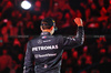 GP LAS VEGAS, Gara winner George Russell (GBR) Mercedes AMG F1 celebrates on the podium.

23.11.2024. Formula 1 World Championship, Rd 22, Las Vegas Grand Prix, Las Vegas, Nevada, USA, Gara Day.

- www.xpbimages.com, EMail: requests@xpbimages.com © Copyright: Charniaux / XPB Images