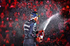 GP LAS VEGAS, Gara winner George Russell (GBR) Mercedes AMG F1 celebrates on the podium.

23.11.2024. Formula 1 World Championship, Rd 22, Las Vegas Grand Prix, Las Vegas, Nevada, USA, Gara Day.

- www.xpbimages.com, EMail: requests@xpbimages.com © Copyright: Charniaux / XPB Images