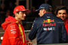 GP LAS VEGAS, (L to R): Charles Leclerc (MON) Ferrari with Max Verstappen (NLD) Red Bull Racing abd Carlos Sainz Jr (ESP) Ferrari on the drivers' parade.

23.11.2024. Formula 1 World Championship, Rd 22, Las Vegas Grand Prix, Las Vegas, Nevada, USA, Gara Day.

 - www.xpbimages.com, EMail: requests@xpbimages.com © Copyright: Coates / XPB Images
