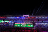GP LAS VEGAS, The podium (L to R): Lewis Hamilton (GBR) Mercedes AMG F1, second; George Russell (GBR) Mercedes AMG F1, vincitore; Carlos Sainz Jr (ESP) Ferrari, third.

23.11.2024. Formula 1 World Championship, Rd 22, Las Vegas Grand Prix, Las Vegas, Nevada, USA, Gara Day.

- www.xpbimages.com, EMail: requests@xpbimages.com © Copyright: Moy / XPB Images