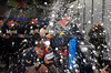 GP LAS VEGAS, Max Verstappen (NLD) Red Bull Racing celebrates his fourth World Champion with the team.

23.11.2024. Formula 1 World Championship, Rd 22, Las Vegas Grand Prix, Las Vegas, Nevada, USA, Gara Day.

- www.xpbimages.com, EMail: requests@xpbimages.com © Copyright: Moy / XPB Images
