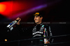 GP LAS VEGAS, Gara winner George Russell (GBR) Mercedes AMG F1 celebrates on the podium.

23.11.2024. Formula 1 World Championship, Rd 22, Las Vegas Grand Prix, Las Vegas, Nevada, USA, Gara Day.

- www.xpbimages.com, EMail: requests@xpbimages.com © Copyright: Bearne / XPB Images