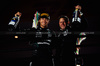 GP LAS VEGAS, (L to R): Gara winner George Russell (GBR) Mercedes AMG F1 celebrates on the podium with Rich Lane (GBR) Mercedes AMG F1 Senior Track Engineer.

23.11.2024. Formula 1 World Championship, Rd 22, Las Vegas Grand Prix, Las Vegas, Nevada, USA, Gara Day.

- www.xpbimages.com, EMail: requests@xpbimages.com © Copyright: Bearne / XPB Images
