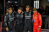 GP LAS VEGAS, The podium (L to R): Lewis Hamilton (GBR) Mercedes AMG F1, second; Rich Lane (GBR) Mercedes AMG F1 Senior Track Engineer; George Russell (GBR) Mercedes AMG F1, vincitore; Carlos Sainz Jr (ESP) Ferrari, third.

23.11.2024. Formula 1 World Championship, Rd 22, Las Vegas Grand Prix, Las Vegas, Nevada, USA, Gara Day.

- www.xpbimages.com, EMail: requests@xpbimages.com © Copyright: Moy / XPB Images