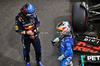GP LAS VEGAS, (L to R): Max Verstappen (NLD) Red Bull Racing e Yuki Tsunoda (JPN) RB in qualifying parc ferme.

22.11.2024. Formula 1 World Championship, Rd 22, Las Vegas Grand Prix, Las Vegas, Nevada, USA, Qualifiche Day.

- www.xpbimages.com, EMail: requests@xpbimages.com © Copyright: Bearne / XPB Images