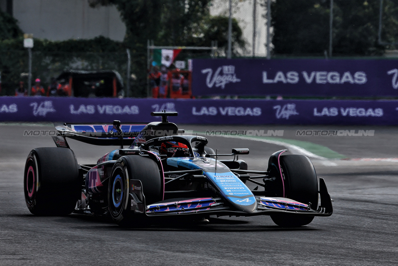 GP MESSICO, Esteban Ocon (FRA) Alpine F1 Team A524.

27.10.2024. Formula 1 World Championship, Rd 20, Mexican Grand Prix, Mexico City, Mexico, Gara Day.

- www.xpbimages.com, EMail: requests@xpbimages.com © Copyright: Charniaux / XPB Images