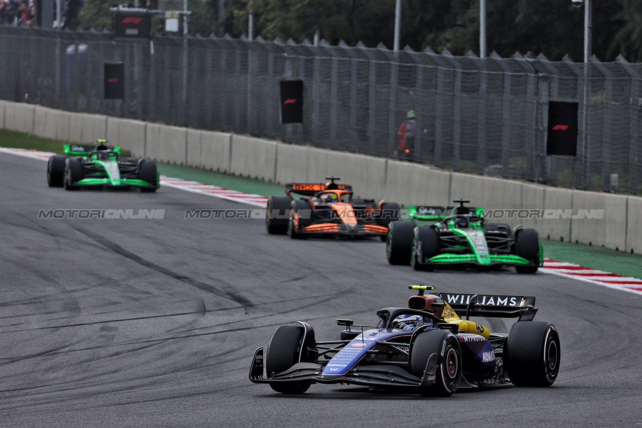 GP MESSICO, Franco Colapinto (ARG) Williams Racing FW46.

27.10.2024. Formula 1 World Championship, Rd 20, Mexican Grand Prix, Mexico City, Mexico, Gara Day.

- www.xpbimages.com, EMail: requests@xpbimages.com © Copyright: Batchelor / XPB Images