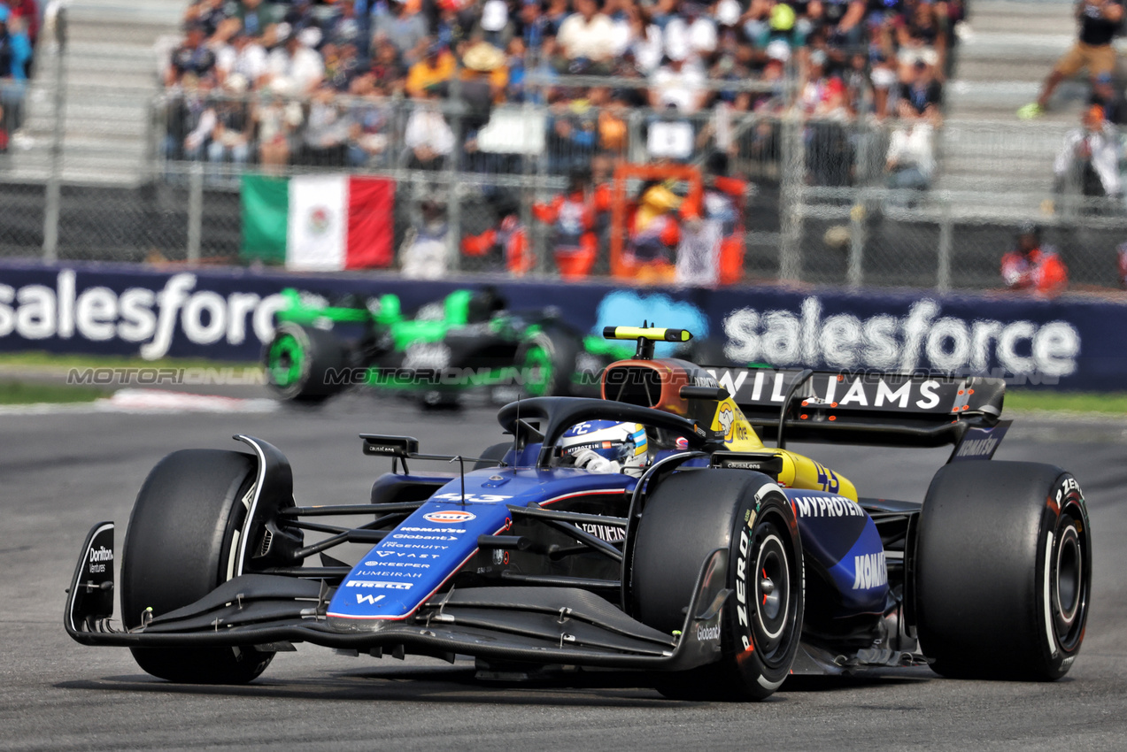 GP MESSICO, Franco Colapinto (ARG) Williams Racing FW46.

27.10.2024. Formula 1 World Championship, Rd 20, Mexican Grand Prix, Mexico City, Mexico, Gara Day.

- www.xpbimages.com, EMail: requests@xpbimages.com © Copyright: Bearne / XPB Images