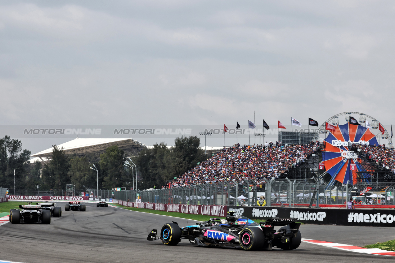 GP MESSICO, Pierre Gasly (FRA) Alpine F1 Team A524.

27.10.2024. Formula 1 World Championship, Rd 20, Mexican Grand Prix, Mexico City, Mexico, Gara Day.

- www.xpbimages.com, EMail: requests@xpbimages.com © Copyright: Bearne / XPB Images