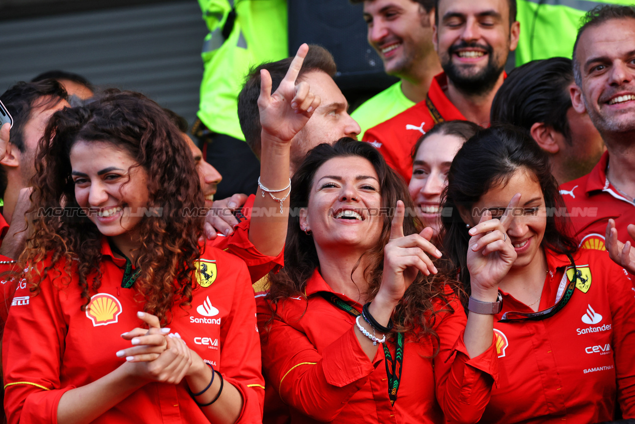 GP MESSICO, Ferrari celebrates a 1-3 finish.

27.10.2024. Formula 1 World Championship, Rd 20, Mexican Grand Prix, Mexico City, Mexico, Gara Day.

 - www.xpbimages.com, EMail: requests@xpbimages.com © Copyright: Coates / XPB Images