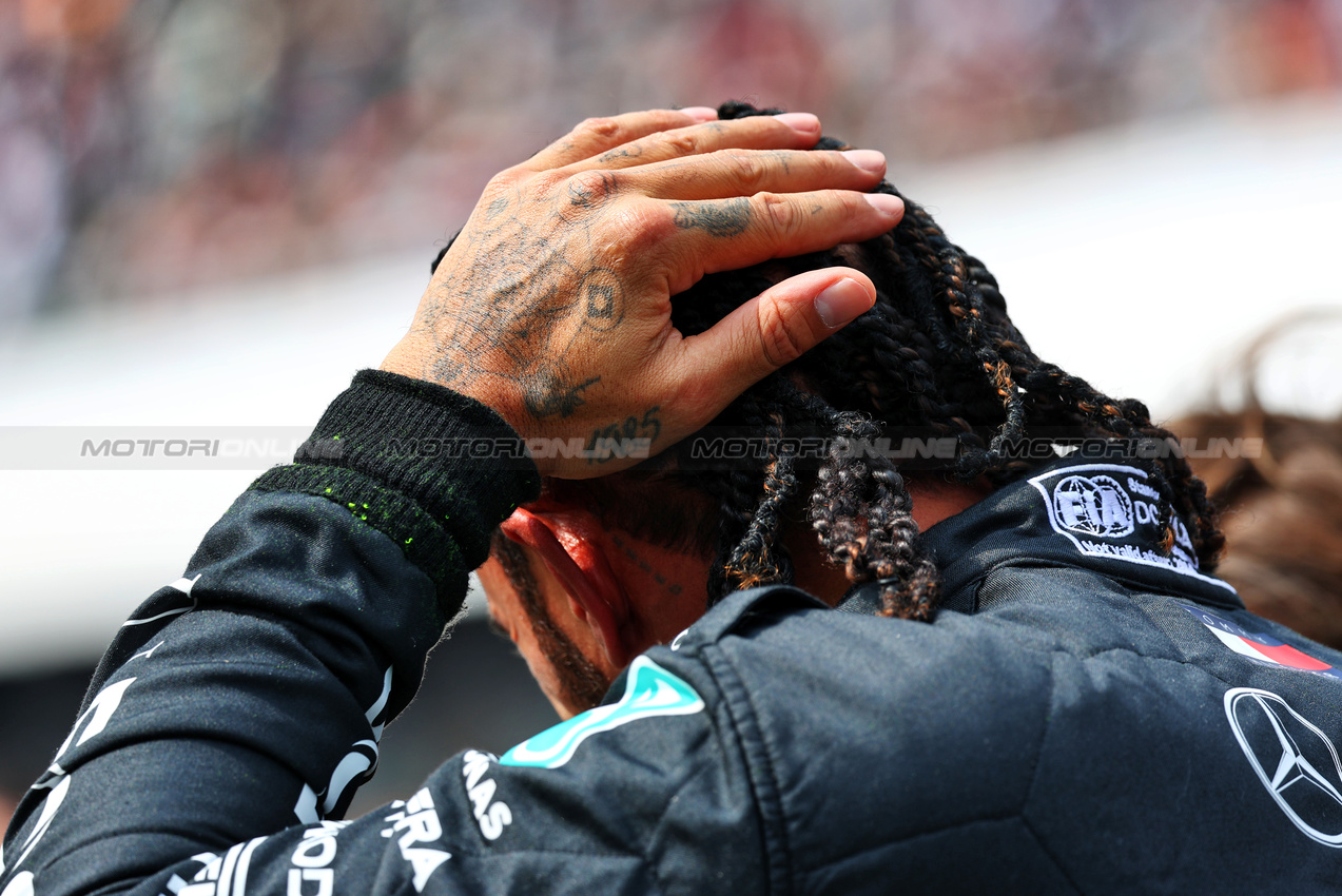 GP MESSICO, Lewis Hamilton (GBR) Mercedes AMG F1 on the grid.

27.10.2024. Formula 1 World Championship, Rd 20, Mexican Grand Prix, Mexico City, Mexico, Gara Day.

- www.xpbimages.com, EMail: requests@xpbimages.com © Copyright: Charniaux / XPB Images