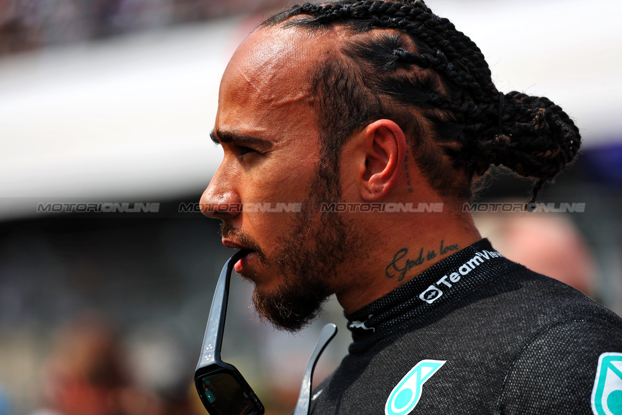 GP MESSICO, Lewis Hamilton (GBR) Mercedes AMG F1 on the grid.

27.10.2024. Formula 1 World Championship, Rd 20, Mexican Grand Prix, Mexico City, Mexico, Gara Day.

- www.xpbimages.com, EMail: requests@xpbimages.com © Copyright: Charniaux / XPB Images