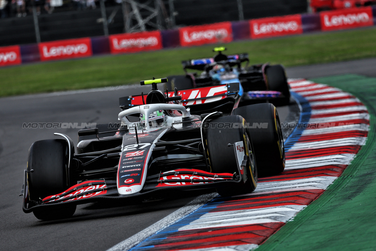 GP MESSICO, Nico Hulkenberg (GER) Haas VF-24.

27.10.2024. Formula 1 World Championship, Rd 20, Mexican Grand Prix, Mexico City, Mexico, Gara Day.

 - www.xpbimages.com, EMail: requests@xpbimages.com © Copyright: Coates / XPB Images