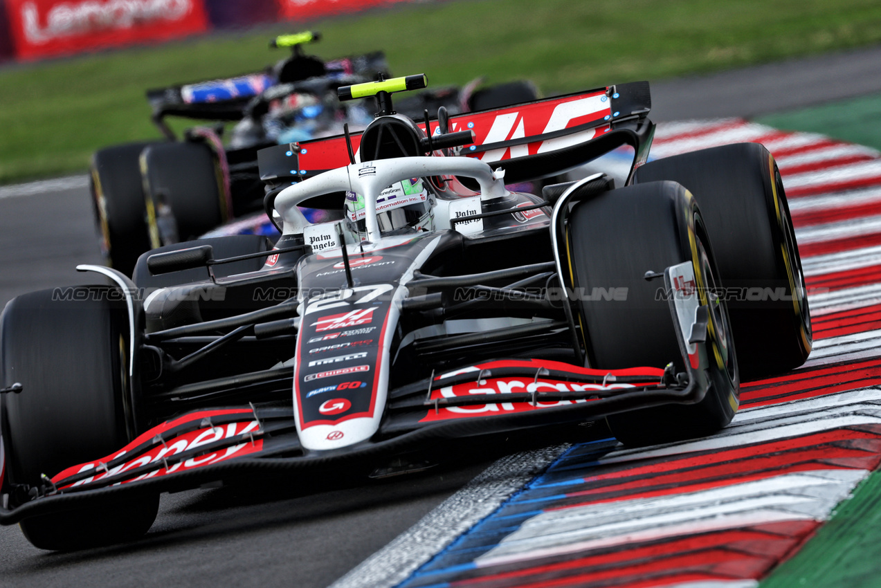 GP MESSICO, Nico Hulkenberg (GER) Haas VF-24.

27.10.2024. Formula 1 World Championship, Rd 20, Mexican Grand Prix, Mexico City, Mexico, Gara Day.

 - www.xpbimages.com, EMail: requests@xpbimages.com © Copyright: Coates / XPB Images