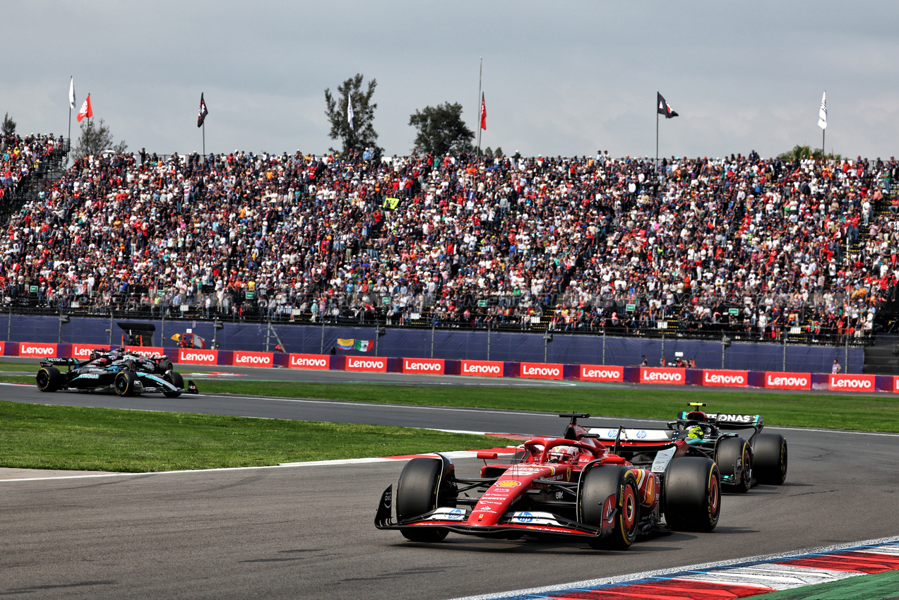 GP MESSICO, Charles Leclerc (MON) Ferrari SF-24.

27.10.2024. Formula 1 World Championship, Rd 20, Mexican Grand Prix, Mexico City, Mexico, Gara Day.

 - www.xpbimages.com, EMail: requests@xpbimages.com © Copyright: Coates / XPB Images