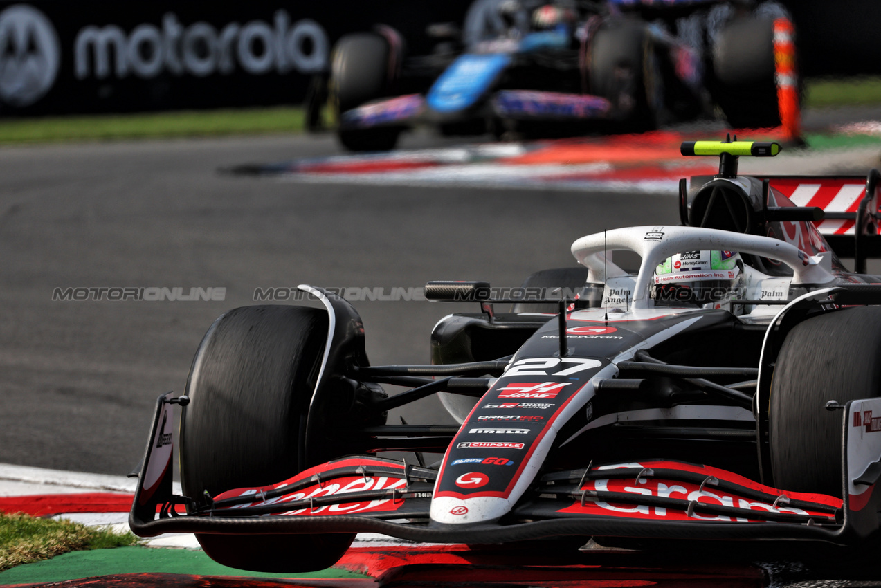 GP MESSICO, Nico Hulkenberg (GER) Haas VF-24.

27.10.2024. Formula 1 World Championship, Rd 20, Mexican Grand Prix, Mexico City, Mexico, Gara Day.

 - www.xpbimages.com, EMail: requests@xpbimages.com © Copyright: Coates / XPB Images