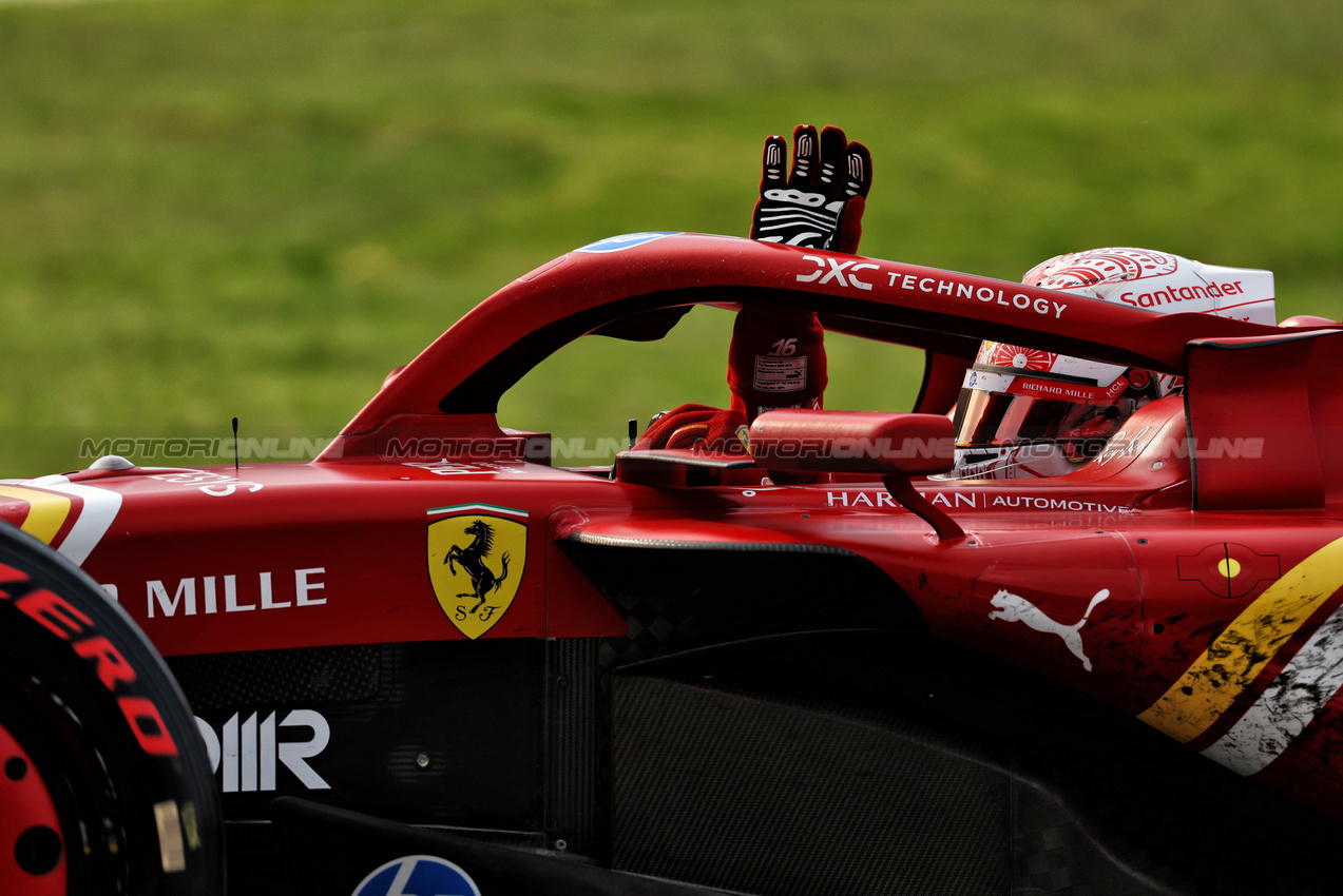 GP MESSICO, Charles Leclerc (MON) Ferrari SF-24 at the end of the race.

27.10.2024. Formula 1 World Championship, Rd 20, Mexican Grand Prix, Mexico City, Mexico, Gara Day.

 - www.xpbimages.com, EMail: requests@xpbimages.com © Copyright: Coates / XPB Images