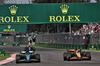 GP MESSICO, Lance Stroll (CDN) Aston Martin F1 Team AMR24 e Oscar Piastri (AUS) McLaren MCL38 battle for position.

27.10.2024. Formula 1 World Championship, Rd 20, Mexican Grand Prix, Mexico City, Mexico, Gara Day.

- www.xpbimages.com, EMail: requests@xpbimages.com © Copyright: Moy / XPB Images