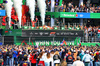 GP MESSICO, Gara winner Carlos Sainz Jr (ESP) Ferrari SF-24 celebrates on the podium.

27.10.2024. Formula 1 World Championship, Rd 20, Mexican Grand Prix, Mexico City, Mexico, Gara Day.

- www.xpbimages.com, EMail: requests@xpbimages.com © Copyright: Batchelor / XPB Images