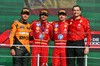 GP MESSICO, The podium (L to R): Lando Norris (GBR) McLaren, second; Carlos Sainz Jr (ESP) Ferrari, vincitore; Charles Leclerc (MON) Ferrari, third; Riccardo Adami (ITA) Ferrari Gara Engineer.

27.10.2024. Formula 1 World Championship, Rd 20, Mexican Grand Prix, Mexico City, Mexico, Gara Day.

- www.xpbimages.com, EMail: requests@xpbimages.com © Copyright: Moy / XPB Images