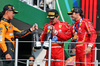 GP MESSICO, The podium (L to R): Lando Norris (GBR) McLaren, second; Charles Leclerc (MON) Ferrari, third; Carlos Sainz Jr (ESP) Ferrari, vincitore.

27.10.2024. Formula 1 World Championship, Rd 20, Mexican Grand Prix, Mexico City, Mexico, Gara Day.

- www.xpbimages.com, EMail: requests@xpbimages.com © Copyright: Bearne / XPB Images