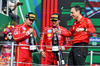 GP MESSICO, (L to R): Charles Leclerc (MON) Ferrari celebrates on the podium with vincitore Carlos Sainz Jr (ESP) Ferrari e Riccardo Adami (ITA) Ferrari Gara Engineer.

27.10.2024. Formula 1 World Championship, Rd 20, Mexican Grand Prix, Mexico City, Mexico, Gara Day.

- www.xpbimages.com, EMail: requests@xpbimages.com © Copyright: Bearne / XPB Images