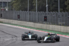 GP MESSICO, Lewis Hamilton (GBR) Mercedes AMG F1 W15 e George Russell (GBR) Mercedes AMG F1 W15 battle for position.

27.10.2024. Formula 1 World Championship, Rd 20, Mexican Grand Prix, Mexico City, Mexico, Gara Day.

 - www.xpbimages.com, EMail: requests@xpbimages.com © Copyright: Coates / XPB Images