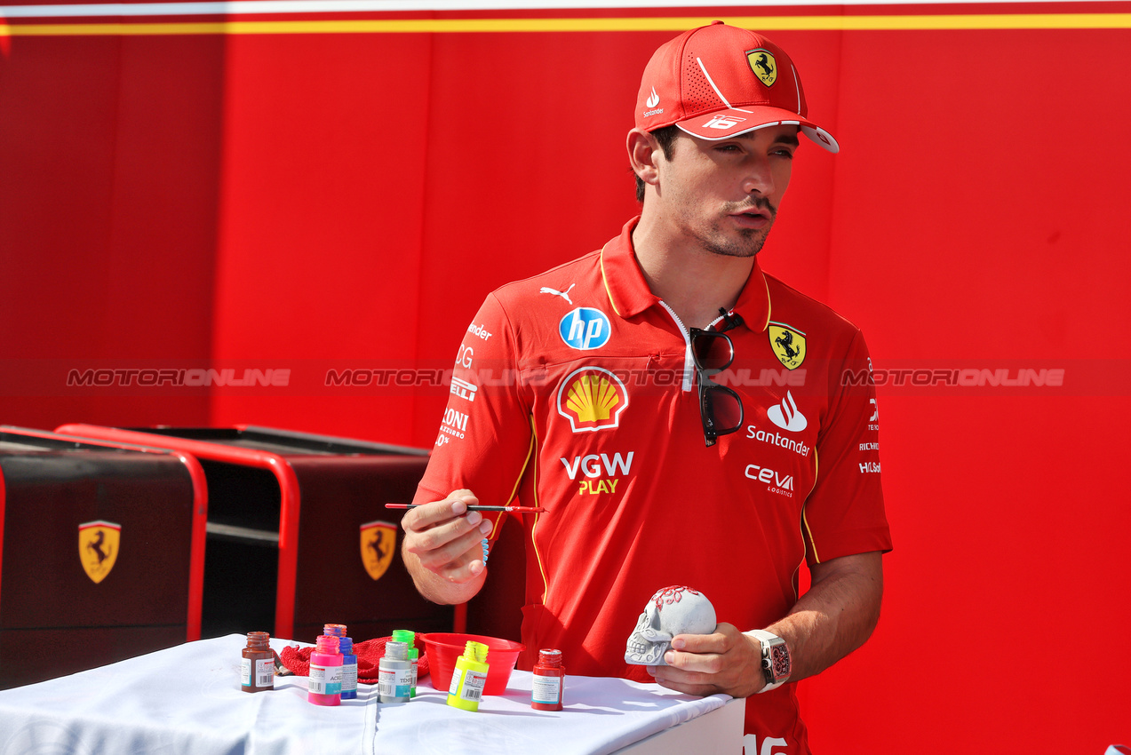 GP MESSICO, Charles Leclerc (MON) Ferrari.

24.10.2024. Formula 1 World Championship, Rd 20, Mexican Grand Prix, Mexico City, Mexico, Preparation Day.

- www.xpbimages.com, EMail: requests@xpbimages.com © Copyright: Moy / XPB Images