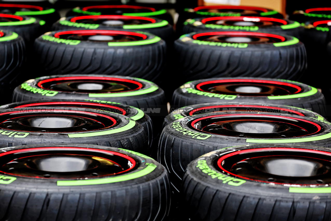 GP MESSICO, Wet Pirelli tyres.

24.10.2024. Formula 1 World Championship, Rd 20, Mexican Grand Prix, Mexico City, Mexico, Preparation Day.

- www.xpbimages.com, EMail: requests@xpbimages.com © Copyright: Moy / XPB Images