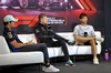 GP MESSICO, (L to R): Sergio Perez (MEX) Red Bull Racing; Nico Hulkenberg (GER) Haas F1 Team; e Pierre Gasly (FRA) Alpine F1 Team, in the FIA Press Conference.

24.10.2024. Formula 1 World Championship, Rd 20, Mexican Grand Prix, Mexico City, Mexico, Preparation Day.

- www.xpbimages.com, EMail: requests@xpbimages.com © Copyright: Bearne / XPB Images