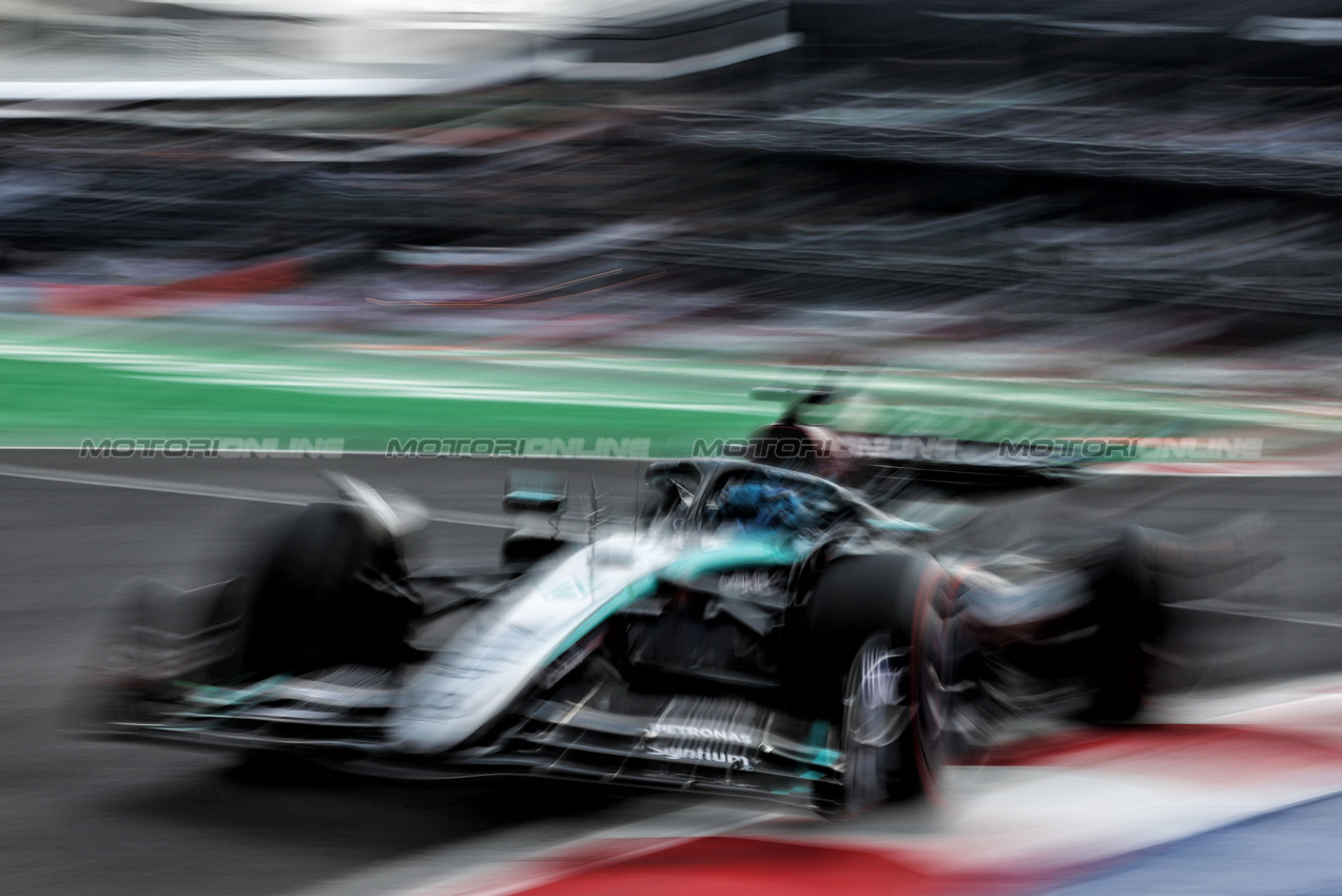 GP MESSICO, George Russell (GBR) Mercedes AMG F1 W15.

26.10.2024. Formula 1 World Championship, Rd 20, Mexican Grand Prix, Mexico City, Mexico, Qualifiche Day.

- www.xpbimages.com, EMail: requests@xpbimages.com © Copyright: Moy / XPB Images