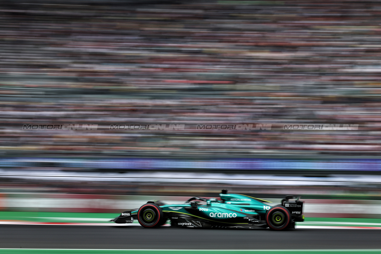 GP MESSICO, Lance Stroll (CDN) Aston Martin F1 Team AMR24.

26.10.2024. Formula 1 World Championship, Rd 20, Mexican Grand Prix, Mexico City, Mexico, Qualifiche Day.

- www.xpbimages.com, EMail: requests@xpbimages.com © Copyright: Moy / XPB Images