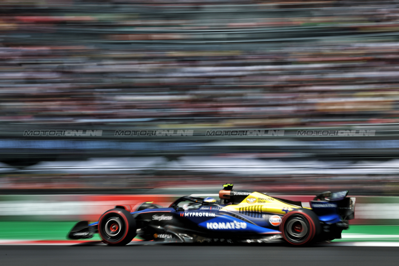 GP MESSICO, Franco Colapinto (ARG) Williams Racing FW46.

26.10.2024. Formula 1 World Championship, Rd 20, Mexican Grand Prix, Mexico City, Mexico, Qualifiche Day.

- www.xpbimages.com, EMail: requests@xpbimages.com © Copyright: Moy / XPB Images