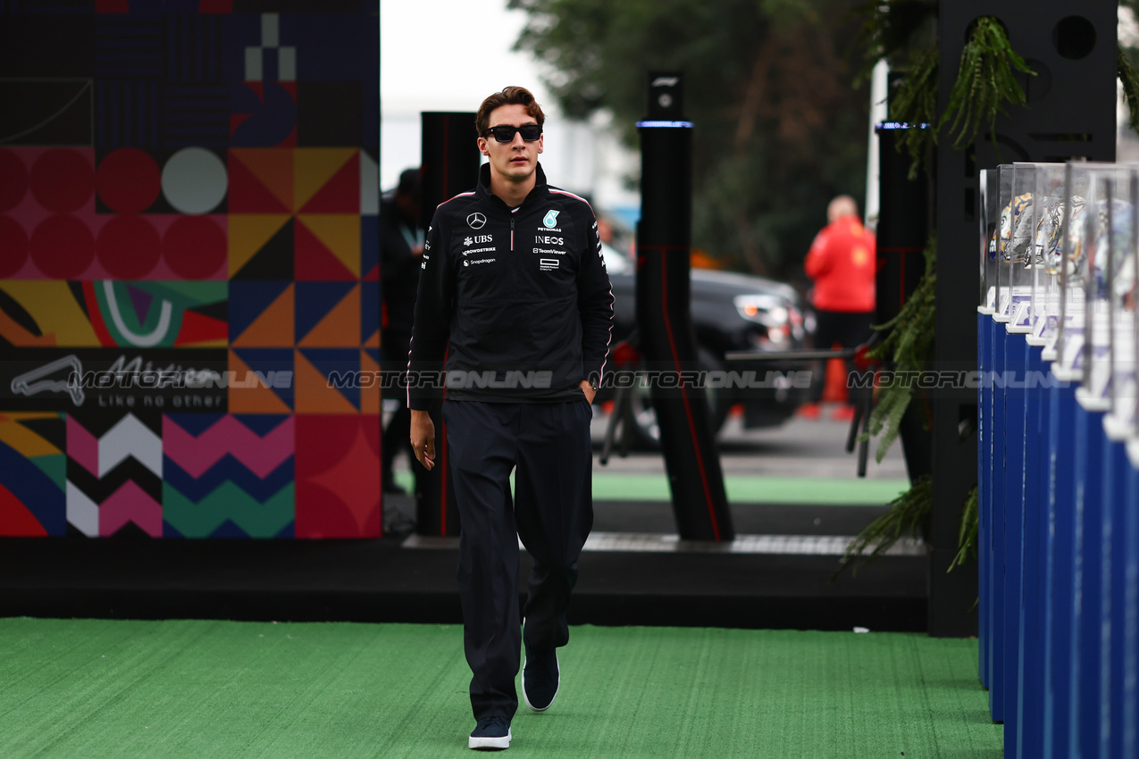 GP MESSICO, George Russell (GBR), Mercedes AMG F1 
26.10.2024. Formula 1 World Championship, Rd 20, Mexican Grand Prix, Mexico City, Mexico, Qualifiche Day.
- www.xpbimages.com, EMail: requests@xpbimages.com © Copyright: Charniaux / XPB Images