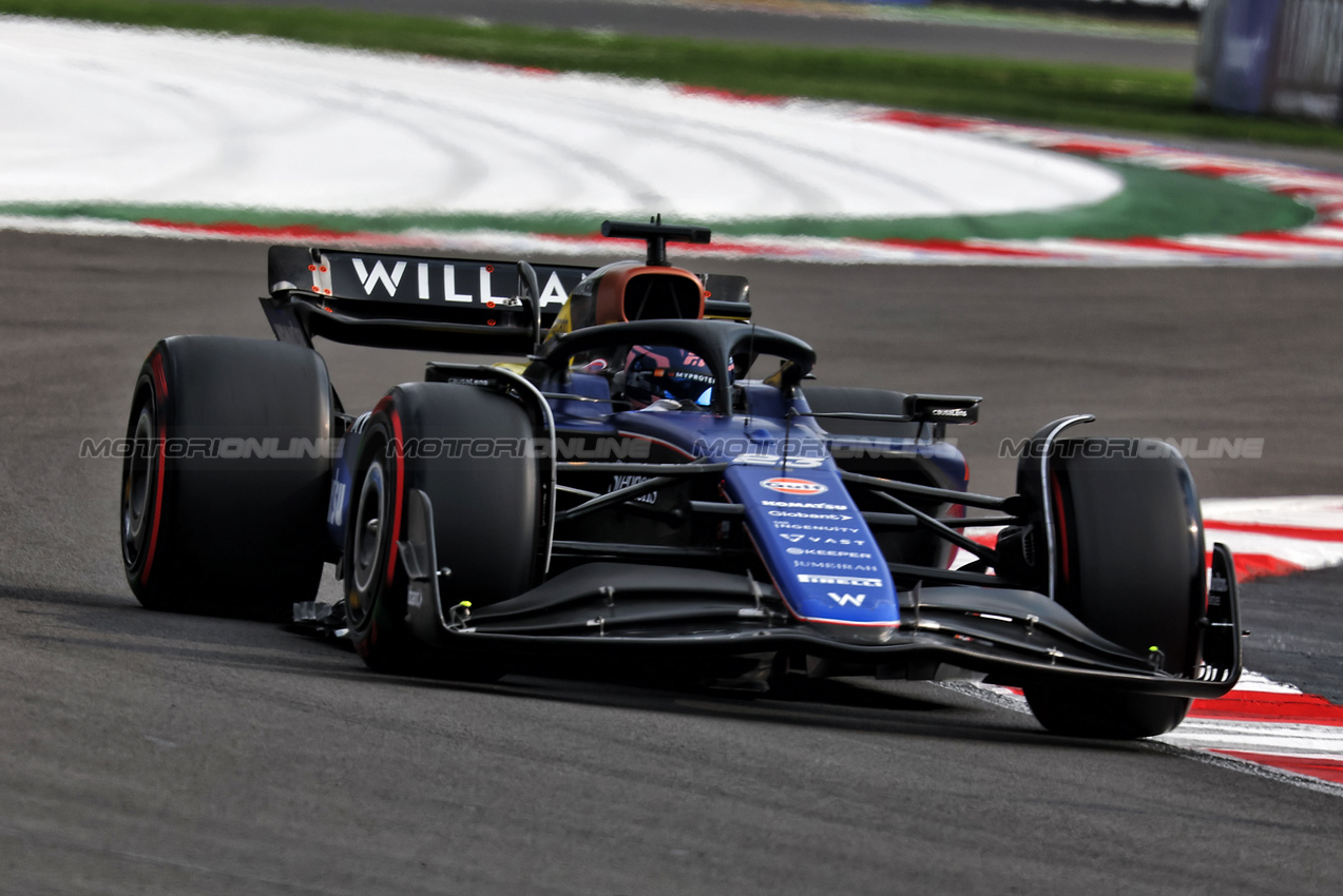 GP MESSICO, Alexander Albon (THA) Williams Racing FW46.

26.10.2024. Formula 1 World Championship, Rd 20, Mexican Grand Prix, Mexico City, Mexico, Qualifiche Day.

- www.xpbimages.com, EMail: requests@xpbimages.com © Copyright: Charniaux / XPB Images