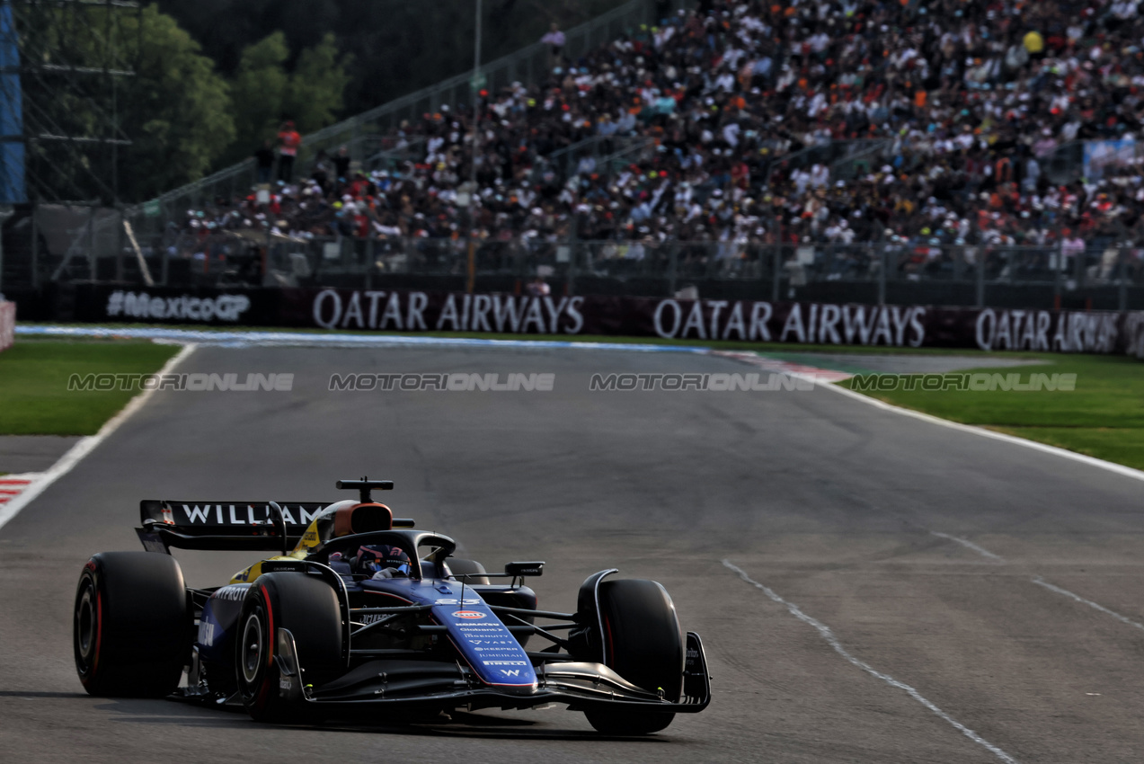 GP MESSICO, Alexander Albon (THA) Williams Racing FW46.

26.10.2024. Formula 1 World Championship, Rd 20, Mexican Grand Prix, Mexico City, Mexico, Qualifiche Day.

- www.xpbimages.com, EMail: requests@xpbimages.com © Copyright: Charniaux / XPB Images