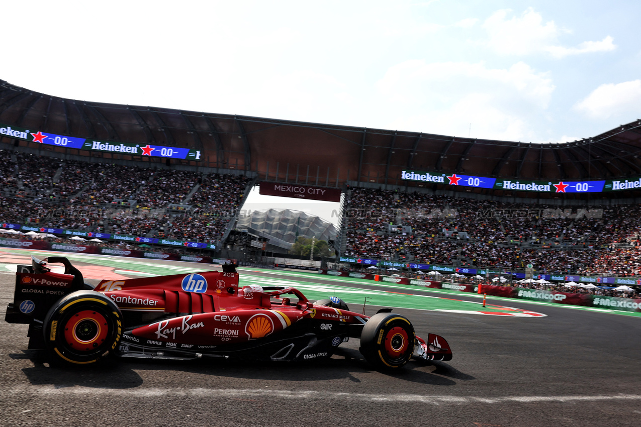 GP MESSICO, Charles Leclerc (MON) Ferrari SF-24.

26.10.2024. Formula 1 World Championship, Rd 20, Mexican Grand Prix, Mexico City, Mexico, Qualifiche Day.

 - www.xpbimages.com, EMail: requests@xpbimages.com © Copyright: Coates / XPB Images