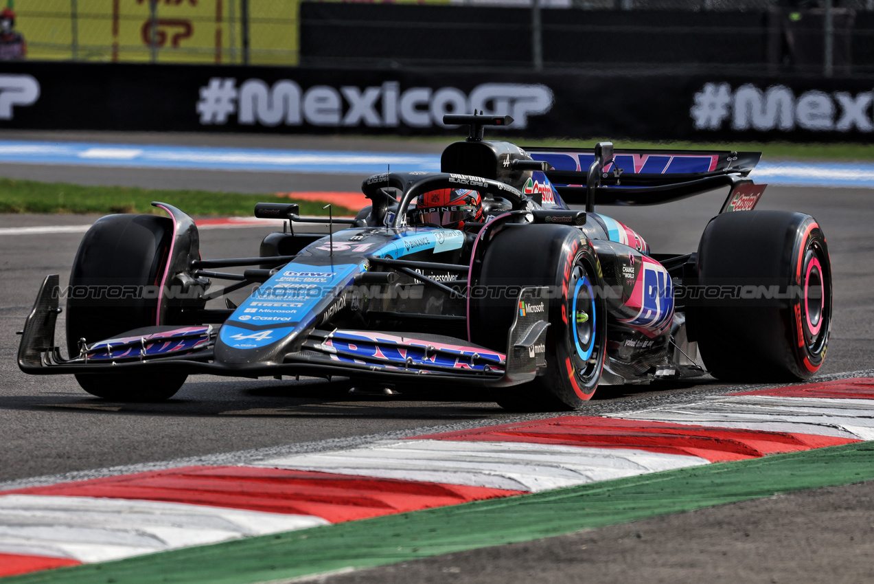 GP MESSICO, Esteban Ocon (FRA) Alpine F1 Team A524.

26.10.2024. Formula 1 World Championship, Rd 20, Mexican Grand Prix, Mexico City, Mexico, Qualifiche Day.

- www.xpbimages.com, EMail: requests@xpbimages.com © Copyright: Bearne / XPB Images