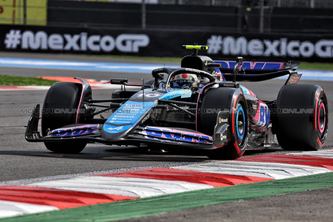 GP MESSICO, Pierre Gasly (FRA) Alpine F1 Team A524.

26.10.2024. Formula 1 World Championship, Rd 20, Mexican Grand Prix, Mexico City, Mexico, Qualifiche Day.

- www.xpbimages.com, EMail: requests@xpbimages.com © Copyright: Bearne / XPB Images