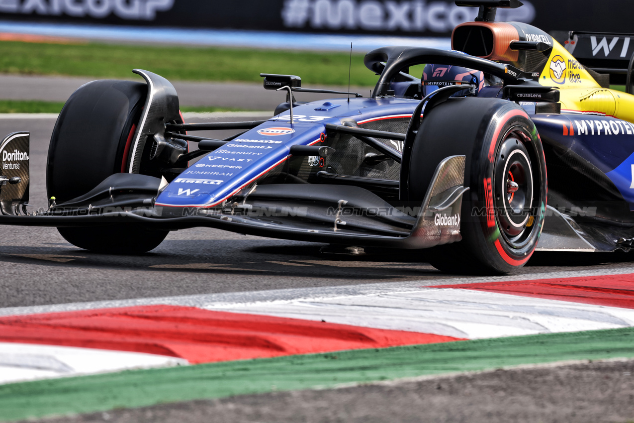 GP MESSICO, Alexander Albon (THA) Williams Racing FW46.

26.10.2024. Formula 1 World Championship, Rd 20, Mexican Grand Prix, Mexico City, Mexico, Qualifiche Day.

- www.xpbimages.com, EMail: requests@xpbimages.com © Copyright: Bearne / XPB Images