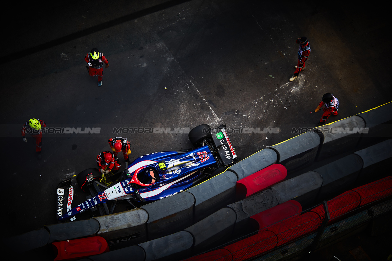 GP MESSICO, Yuki Tsunoda (JPN) RB VCARB 01 crashed in qualifying.

26.10.2024. Formula 1 World Championship, Rd 20, Mexican Grand Prix, Mexico City, Mexico, Qualifiche Day.

- www.xpbimages.com, EMail: requests@xpbimages.com © Copyright: XPB Images