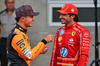 GP MESSICO, (L to R): Lando Norris (GBR) McLaren with pole sitter Carlos Sainz Jr (ESP) Ferrari in qualifying parc ferme.

26.10.2024. Formula 1 World Championship, Rd 20, Mexican Grand Prix, Mexico City, Mexico, Qualifiche Day.

- www.xpbimages.com, EMail: requests@xpbimages.com © Copyright: Batchelor / XPB Images