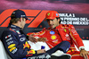 GP MESSICO, (L to R): Max Verstappen (NLD) Red Bull Racing; e Carlos Sainz Jr (ESP) Ferrari; in the post qualifying FIA Press Conference.

26.10.2024. Formula 1 World Championship, Rd 20, Mexican Grand Prix, Mexico City, Mexico, Qualifiche Day.

- www.xpbimages.com, EMail: requests@xpbimages.com © Copyright: Bearne / XPB Images