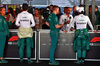 GP MESSICO, (L to R): Lance Stroll (CDN) Aston Martin F1 Team e Fernando Alonso (ESP) Aston Martin F1 Team with the media.

26.10.2024. Formula 1 World Championship, Rd 20, Mexican Grand Prix, Mexico City, Mexico, Qualifiche Day.

 - www.xpbimages.com, EMail: requests@xpbimages.com © Copyright: Coates / XPB Images