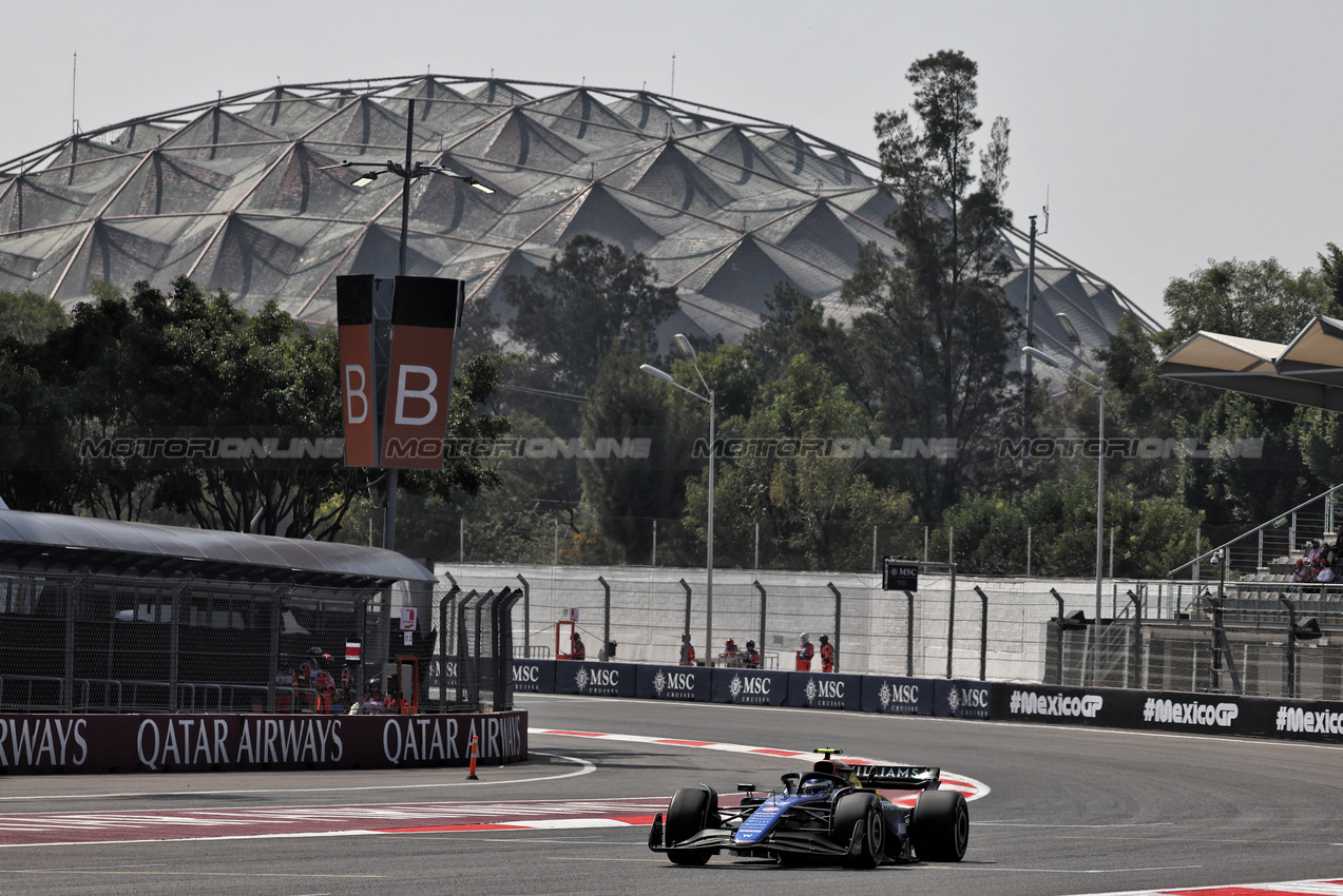 GP MESSICO, Franco Colapinto (ARG) Williams Racing FW46.

25.10.2024. Formula 1 World Championship, Rd 20, Mexican Grand Prix, Mexico City, Mexico, Practice Day.

- www.xpbimages.com, EMail: requests@xpbimages.com © Copyright: Moy / XPB Images