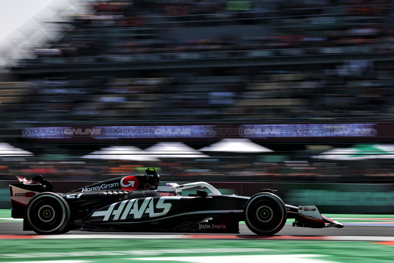 GP MESSICO, Nico Hulkenberg (GER) Haas VF-24.

25.10.2024. Formula 1 World Championship, Rd 20, Mexican Grand Prix, Mexico City, Mexico, Practice Day.

- www.xpbimages.com, EMail: requests@xpbimages.com © Copyright: Charniaux / XPB Images