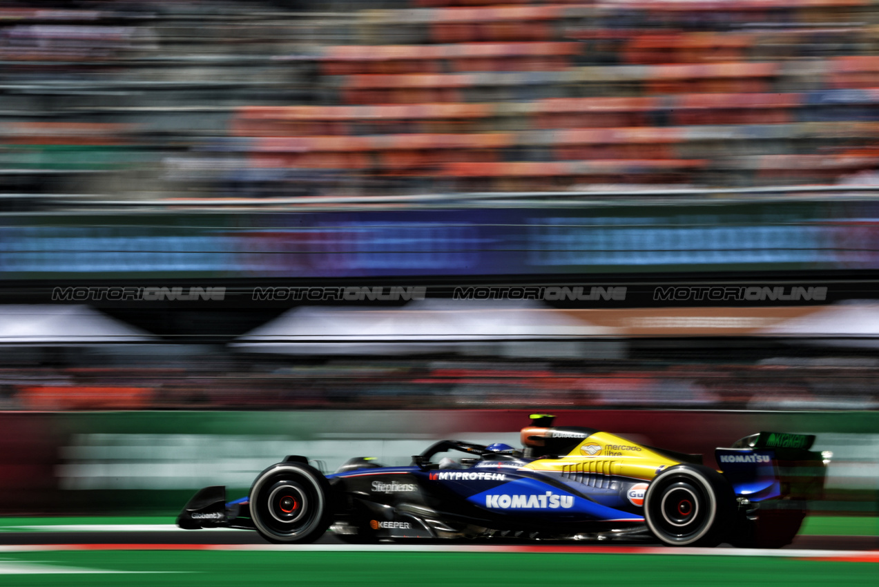 GP MESSICO, Franco Colapinto (ARG) Williams Racing FW46.

25.10.2024. Formula 1 World Championship, Rd 20, Mexican Grand Prix, Mexico City, Mexico, Practice Day.

- www.xpbimages.com, EMail: requests@xpbimages.com © Copyright: Charniaux / XPB Images